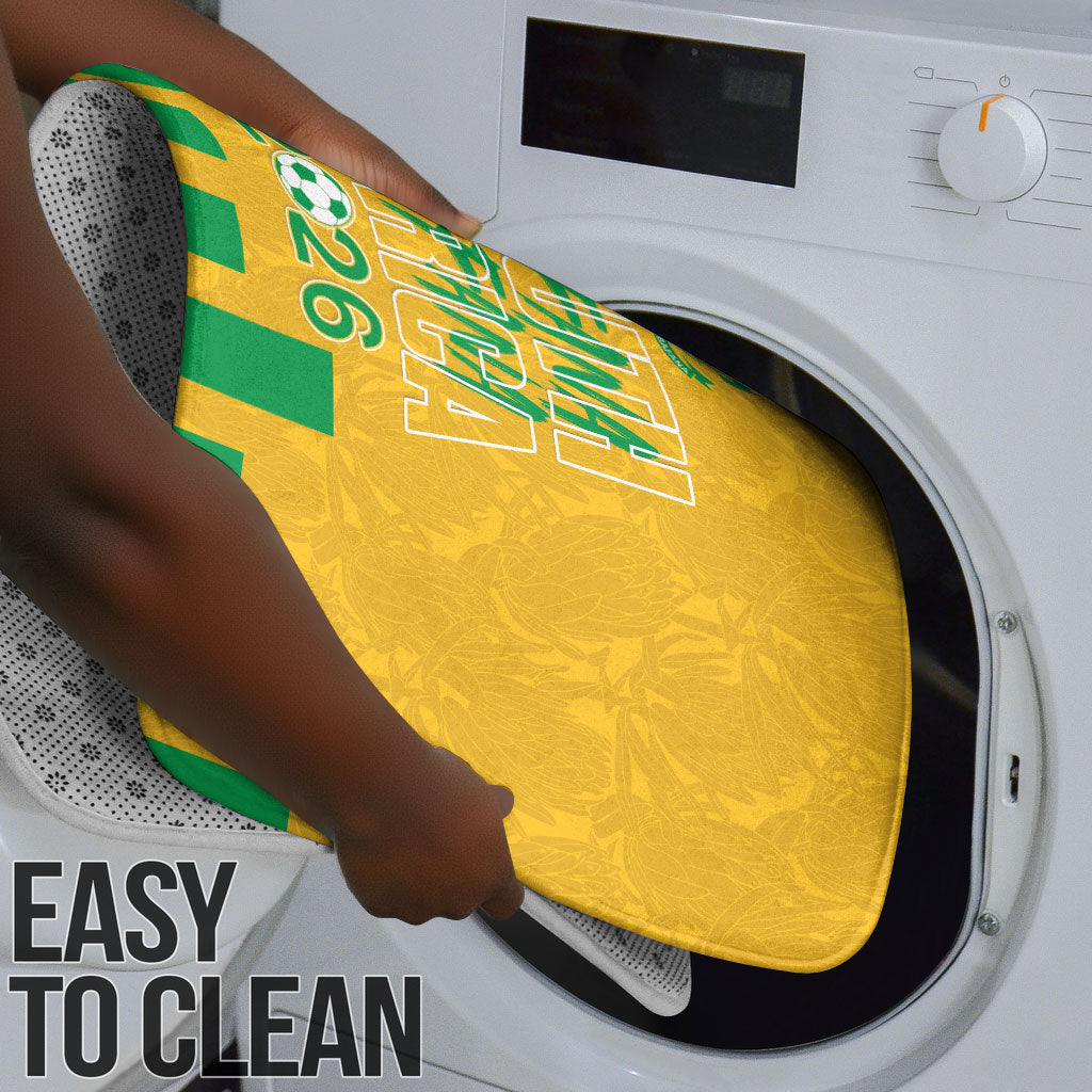 South Africa Soccer 2026 Bathroom Set Bafana Bafana Kaofela Protea Yellow