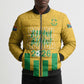 South Africa Soccer 2026 Custom Bomber Puffer Jacket Bafana Bafana Kaofela Protea Yellow
