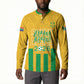 South Africa Soccer 2026 Custom Button Sweatshirt Bafana Bafana Kaofela Protea Yellow