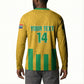 South Africa Soccer 2026 Custom Button Sweatshirt Bafana Bafana Kaofela Protea Yellow