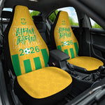 South Africa Soccer 2026 Car Seat Cover Bafana Bafana Kaofela Protea Yellow