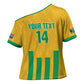 South Africa Soccer 2026 Custom Cross Shoulder Shirt Bafana Bafana Kaofela Protea Yellow