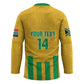 South Africa Soccer 2026 Custom Hockey Jersey Bafana Bafana Kaofela Protea Yellow