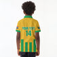 South Africa Soccer 2026 Custom Kid Polo Shirt Bafana Bafana Kaofela Protea Yellow