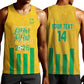 South Africa Soccer 2026 Custom Men Tank Top Bafana Bafana Kaofela Protea Yellow