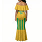 South Africa Soccer 2026 Custom Mermaid Dress Bafana Bafana Kaofela Protea Yellow