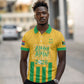 South Africa Soccer 2026 Custom Polo Shirt Bafana Bafana Kaofela Protea Yellow
