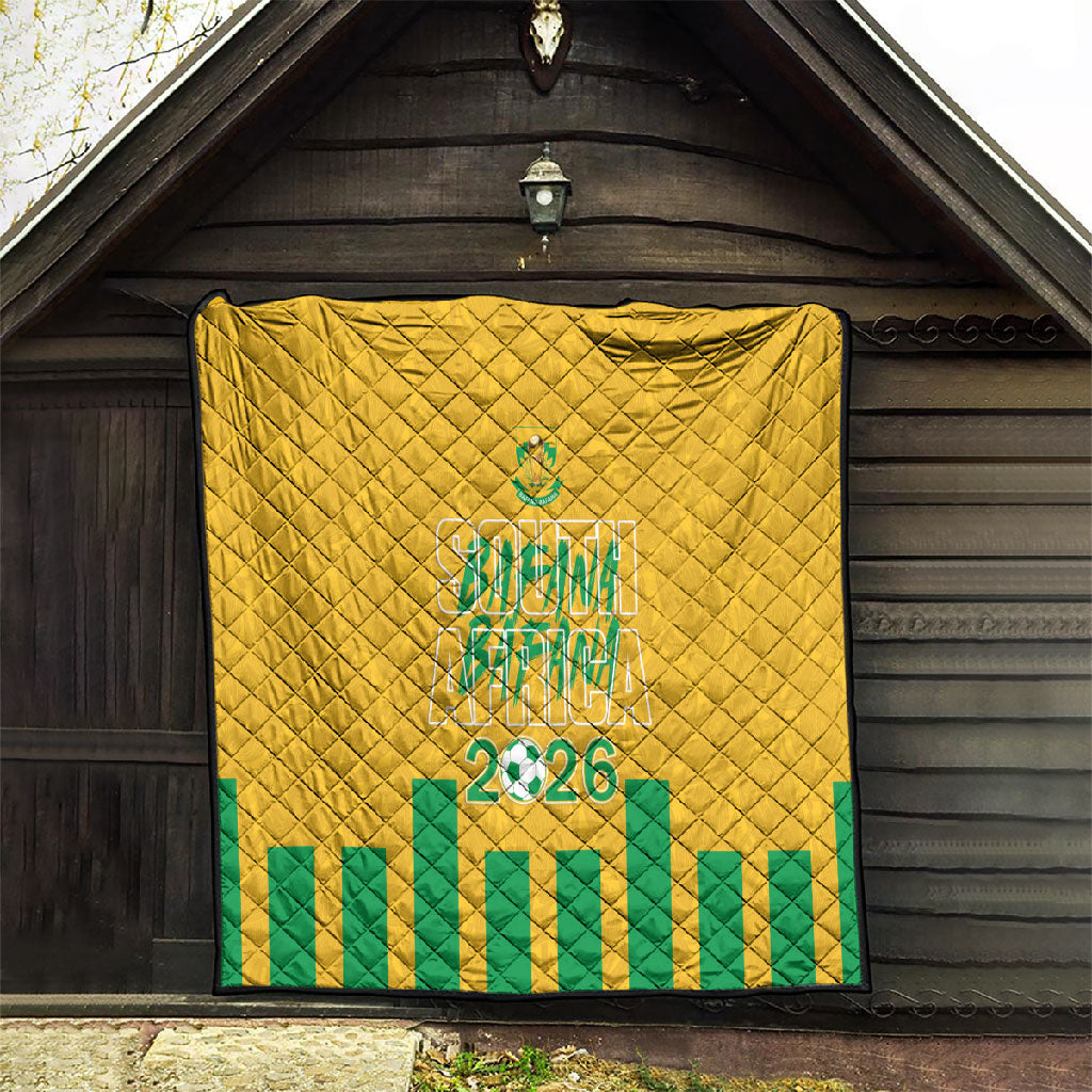 South Africa Soccer 2026 Quilt Bafana Bafana Kaofela Protea Yellow