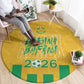 South Africa Soccer 2026 Round Carpet Bafana Bafana Kaofela Protea Yellow