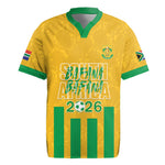 South Africa Soccer 2026 Custom Rugby Jersey Bafana Bafana Kaofela Protea Yellow