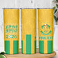 South Africa Soccer 2026 Custom Skinny Tumbler Bafana Bafana Kaofela Protea Yellow
