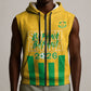 South Africa Soccer 2026 Custom Sleeveless Zip Hoodie Bafana Bafana Kaofela Protea Yellow