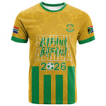 South Africa Soccer 2026 Custom T shirt Bafana Bafana Kaofela Protea Yellow