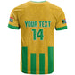 South Africa Soccer 2026 Custom T shirt Bafana Bafana Kaofela Protea Yellow