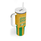 South Africa Soccer 2026 Custom Tumbler With Handle Bafana Bafana Kaofela Protea Yellow