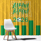 South Africa Soccer 2026 Window Curtain Bafana Bafana Kaofela Protea Yellow