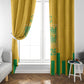 South Africa Soccer 2026 Window Curtain Bafana Bafana Kaofela Protea Yellow