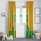 South Africa Soccer 2026 Window Curtain Bafana Bafana Kaofela Protea Yellow