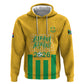 South Africa Soccer 2026 Custom Zip Hoodie Bafana Bafana Kaofela Protea Yellow
