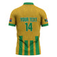 South Africa Soccer 2026 Custom Zipper Polo Shirt Bafana Bafana Kaofela Protea Yellow