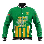 South Africa Soccer 2026 Custom Baseball Jacket Bafana Bafana Kaofela Protea Green