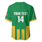 South Africa Soccer 2026 Custom Baseball Jersey Bafana Bafana Kaofela Protea Green