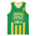 South Africa Soccer 2026 Custom Basketball Jersey Bafana Bafana Kaofela Protea Green