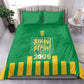 South Africa Soccer 2026 Bedding Set Bafana Bafana Kaofela Protea Green