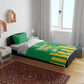 South Africa Soccer 2026 Bedding Set Bafana Bafana Kaofela Protea Green