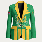 South Africa Soccer 2026 Custom Blazer Bafana Bafana Kaofela Protea Green