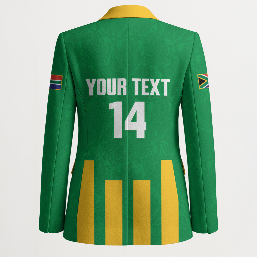 South Africa Soccer 2026 Custom Blazer Bafana Bafana Kaofela Protea Green