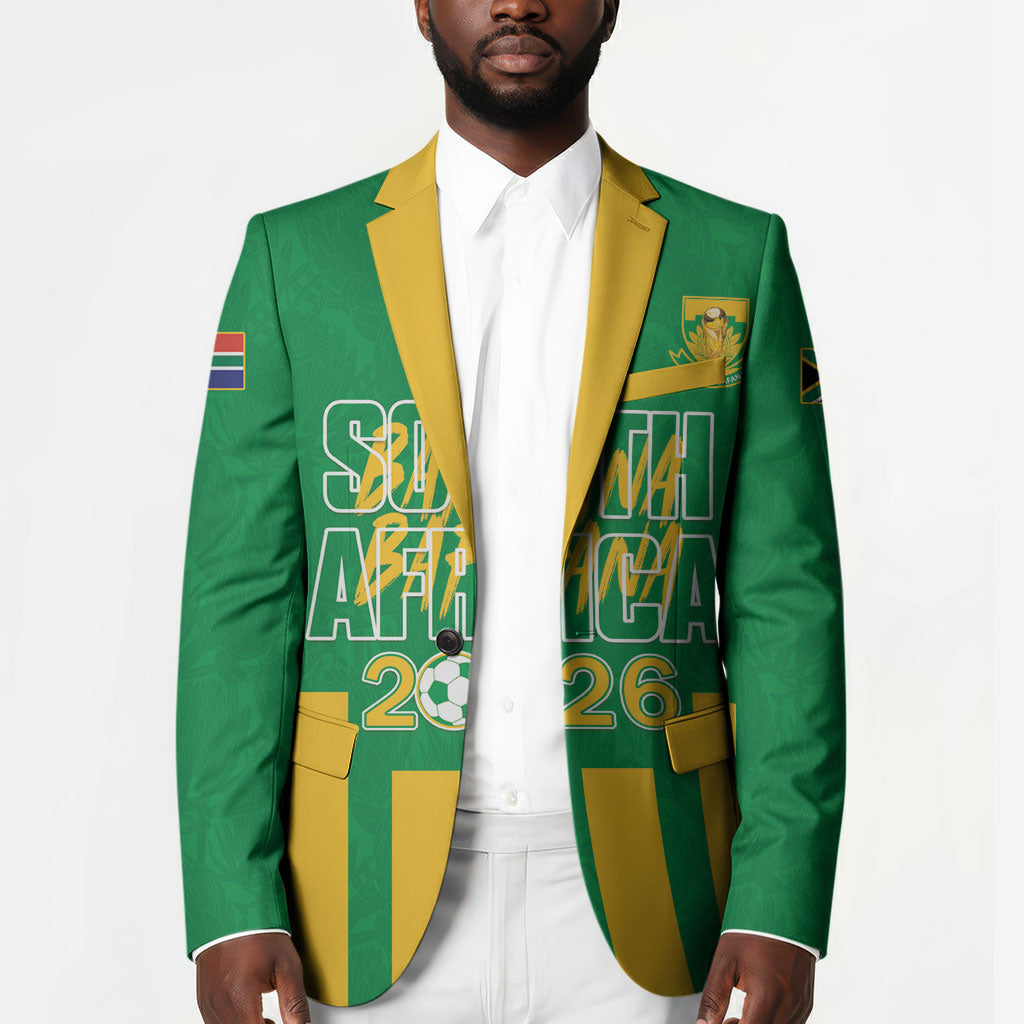 South Africa Soccer 2026 Custom Blazer Bafana Bafana Kaofela Protea Green