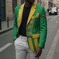 South Africa Soccer 2026 Custom Blazer Bafana Bafana Kaofela Protea Green