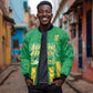 South Africa Soccer 2026 Custom Bomber Jacket Bafana Bafana Kaofela Protea Green