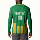South Africa Soccer 2026 Custom Button Sweatshirt Bafana Bafana Kaofela Protea Green