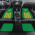 South Africa Soccer 2026 Custom Car Mats Bafana Bafana Kaofela Protea Green