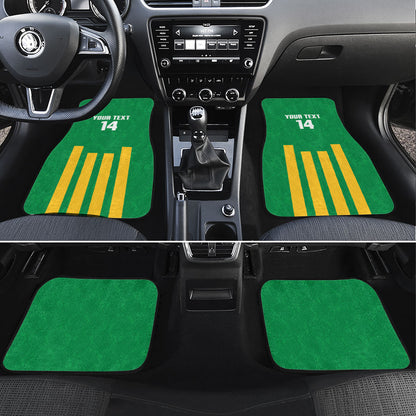 South Africa Soccer 2026 Custom Car Mats Bafana Bafana Kaofela Protea Green