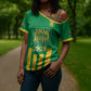 South Africa Soccer 2026 Custom Cross Shoulder Shirt Bafana Bafana Kaofela Protea Green