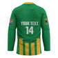 South Africa Soccer 2026 Custom Hockey Jersey Bafana Bafana Kaofela Protea Green