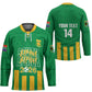South Africa Soccer 2026 Custom Hockey Jersey Bafana Bafana Kaofela Protea Green