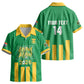 South Africa Soccer 2026 Custom Kid Hawaiian Shirt Bafana Bafana Kaofela Protea Green LT14