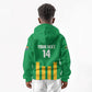 South Africa Soccer 2026 Custom Kid Hoodie Bafana Bafana Kaofela Protea Green