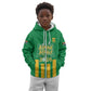 South Africa Soccer 2026 Custom Kid Hoodie Bafana Bafana Kaofela Protea Green