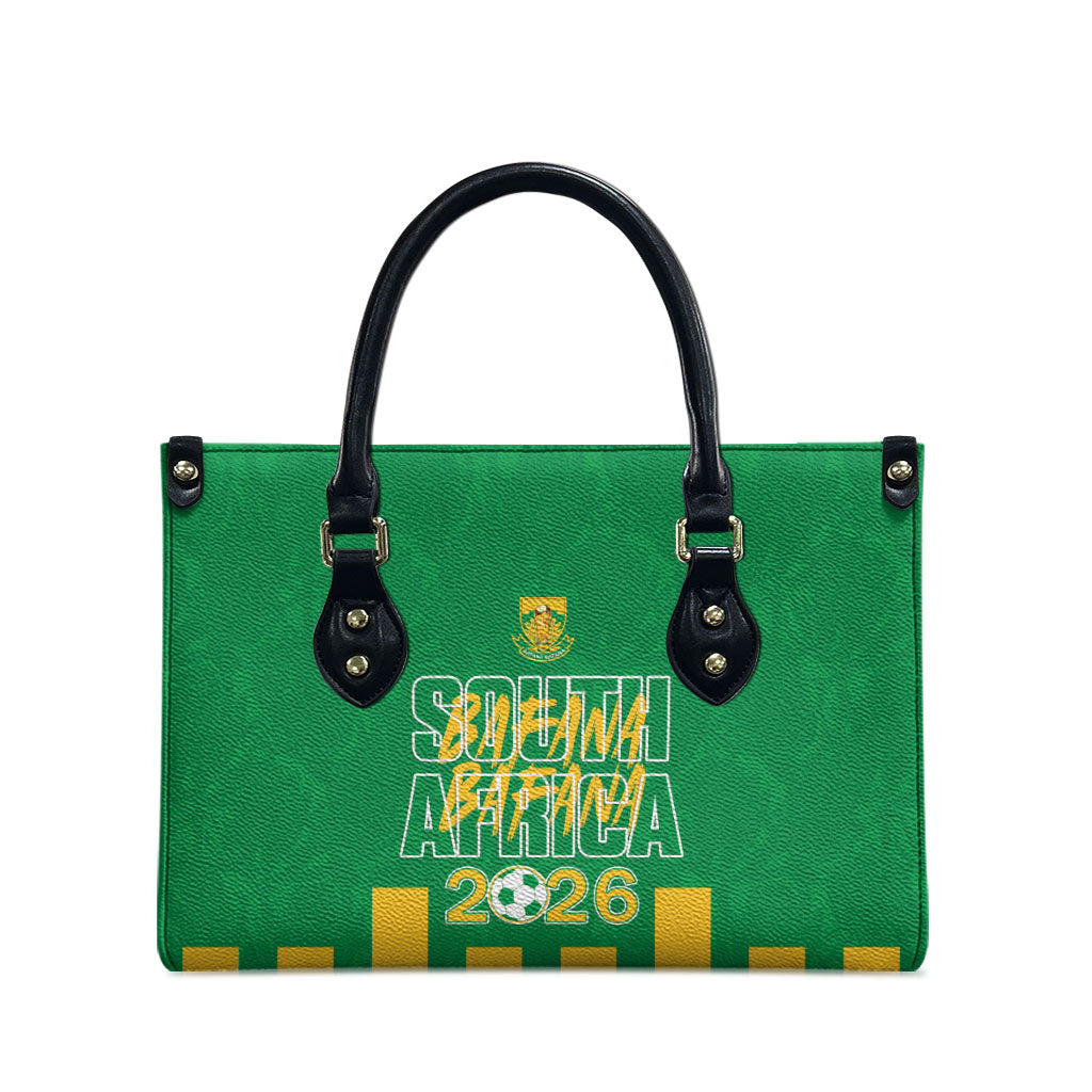 South Africa Soccer 2026 Leather Bag Bafana Bafana Kaofela Protea Green