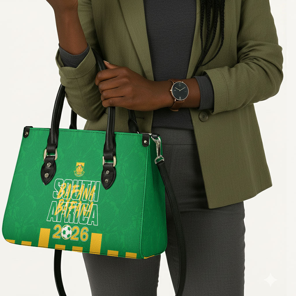 South Africa Soccer 2026 Leather Bag Bafana Bafana Kaofela Protea Green