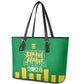 South Africa Soccer 2026 Leather Tote Bag Bafana Bafana Kaofela Protea Green
