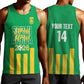 South Africa Soccer 2026 Custom Men Tank Top Bafana Bafana Kaofela Protea Green