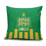 South Africa Soccer 2026 Pillow Cover Bafana Bafana Kaofela Protea Green