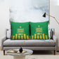 South Africa Soccer 2026 Pillow Cover Bafana Bafana Kaofela Protea Green