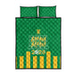 South Africa Soccer 2026 Quilt Bed Set Bafana Bafana Kaofela Protea Green